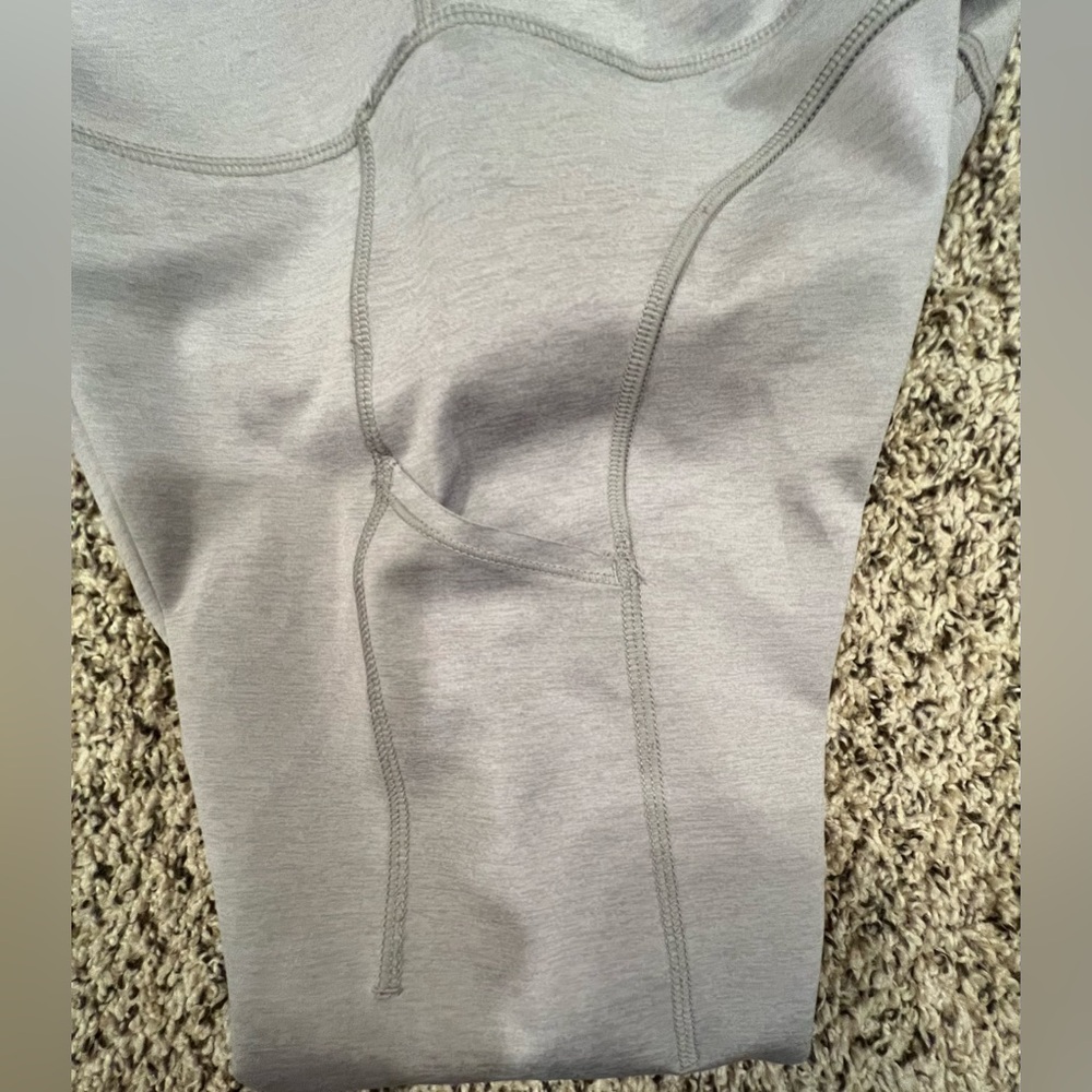 Nike Gray Dri-FIT Athletic Leggings with Perforated Detail - Picture 4 of 7